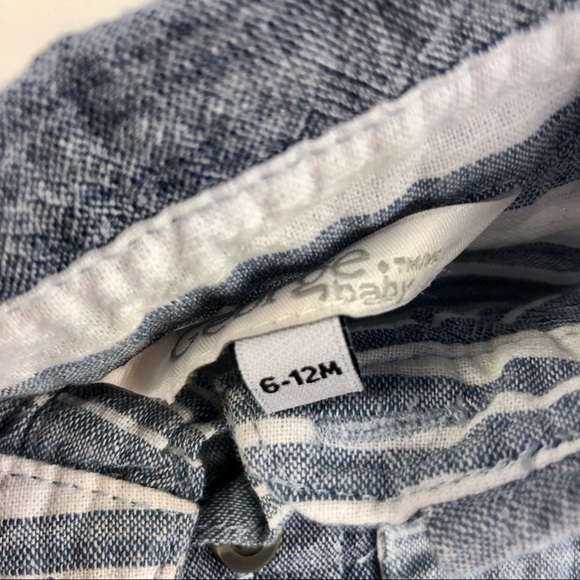 Striped baby button up shirt - Picture 4 of 4